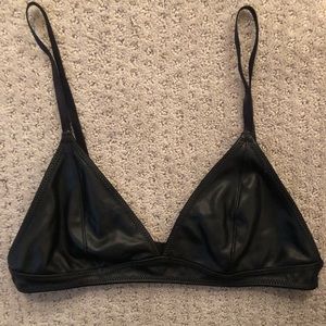 Leather Bralette